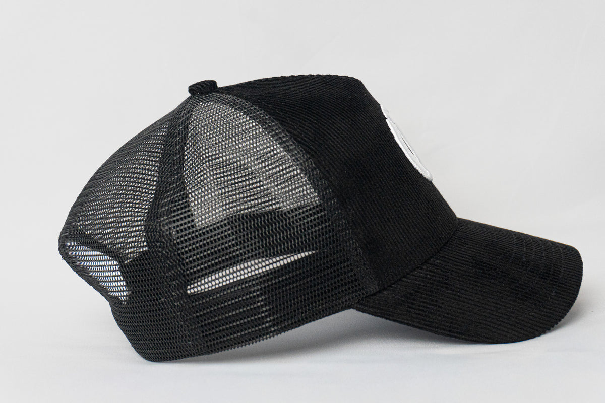 Corduroy Court Cap - Black