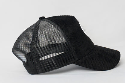 Corduroy Court Cap - Black