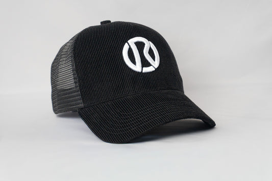 Corduroy Court Cap - Black