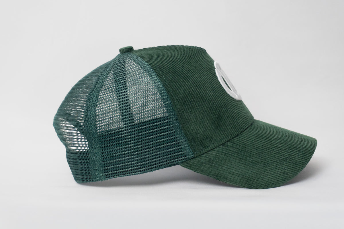 Corduroy Court Cap - Forest Green