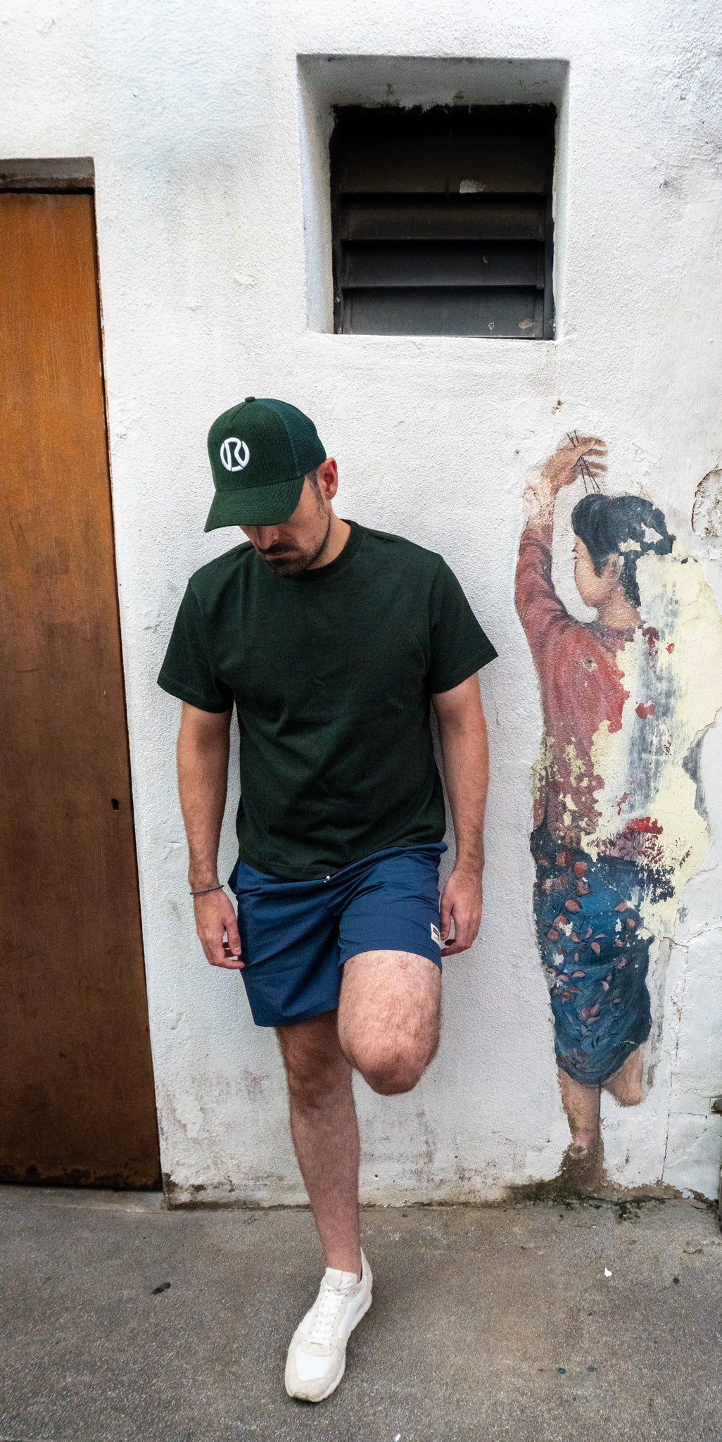 Corduroy Court Cap - Forest Green