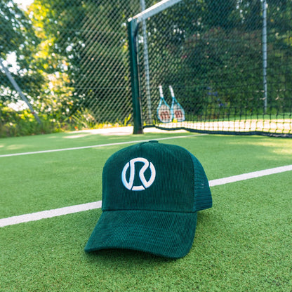 Corduroy Court Cap - Forest Green